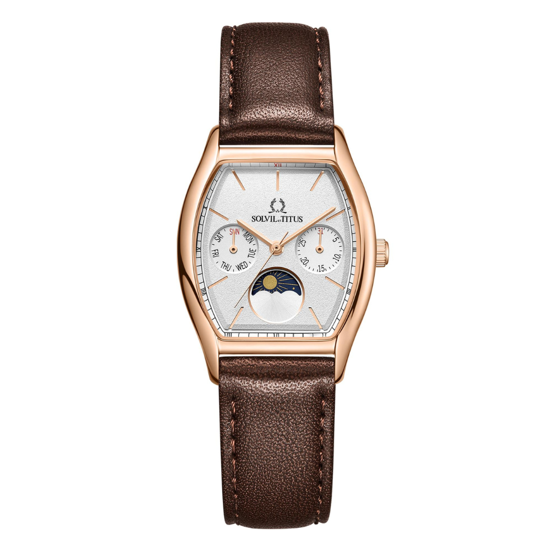 Barista Multi-Function Quartz Leather Watch W06-03324-002