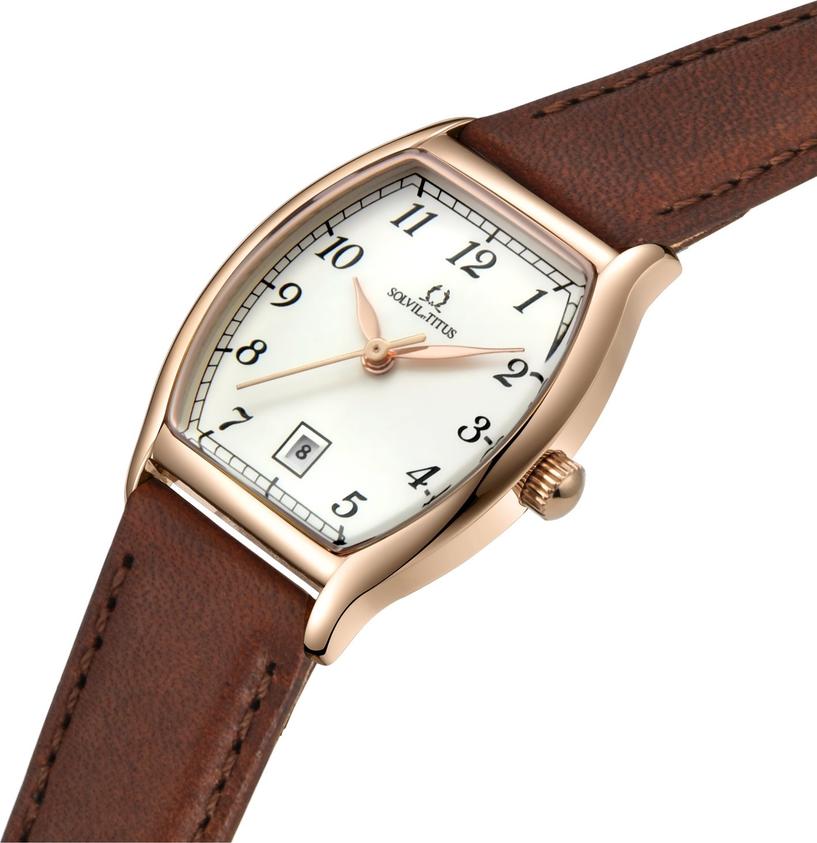 Barista 3 Hands Date Quartz Leather Watch W06-02825-009