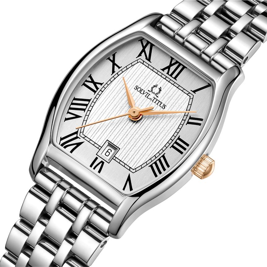 Barista 3 Hands Date Quartz Stainless Steel Watch  W06-02825-015