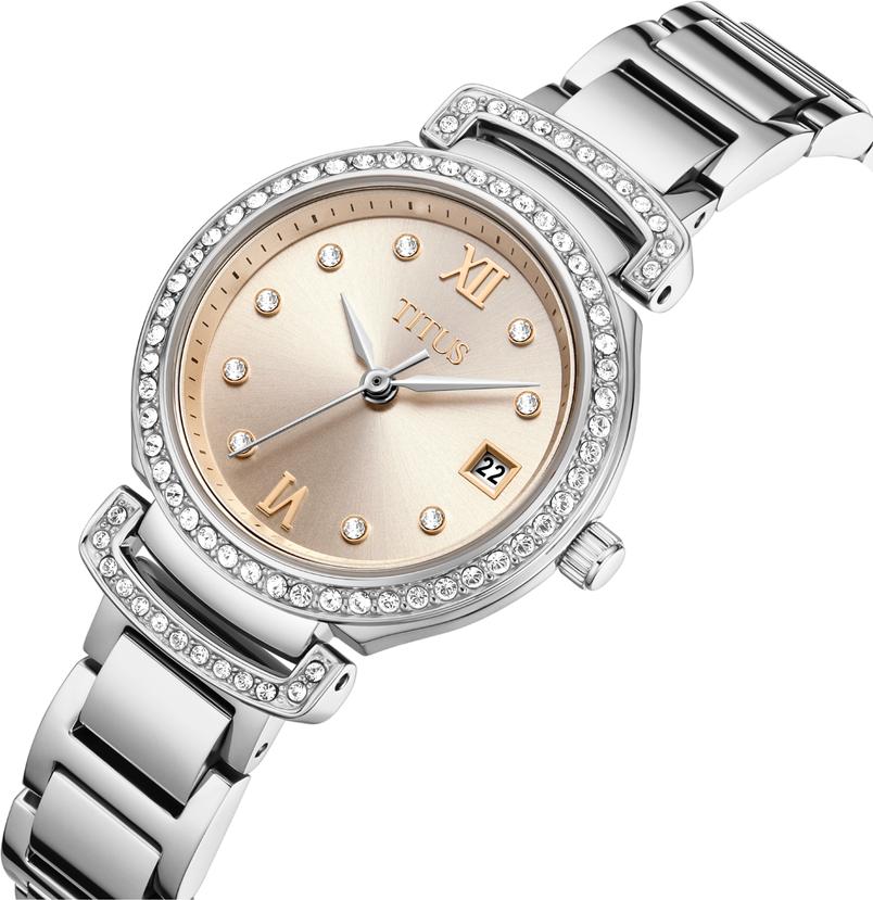 Fair Lady 3 Hands Date Quartz Stainless Steel Watch  W06-03139-011