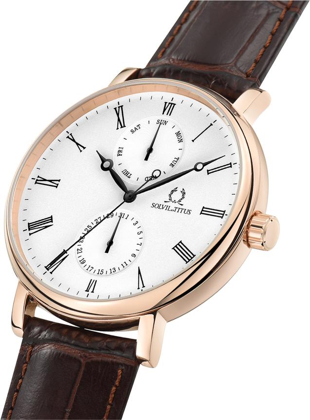 Classicist Multi-Function Quartz Leather Watch  W06-03198-002