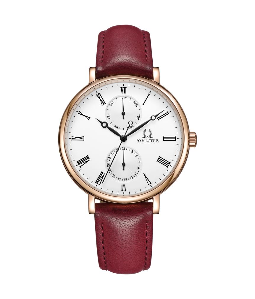 Classicist Multi-Function Quartz Leather Watch W06-03199-004