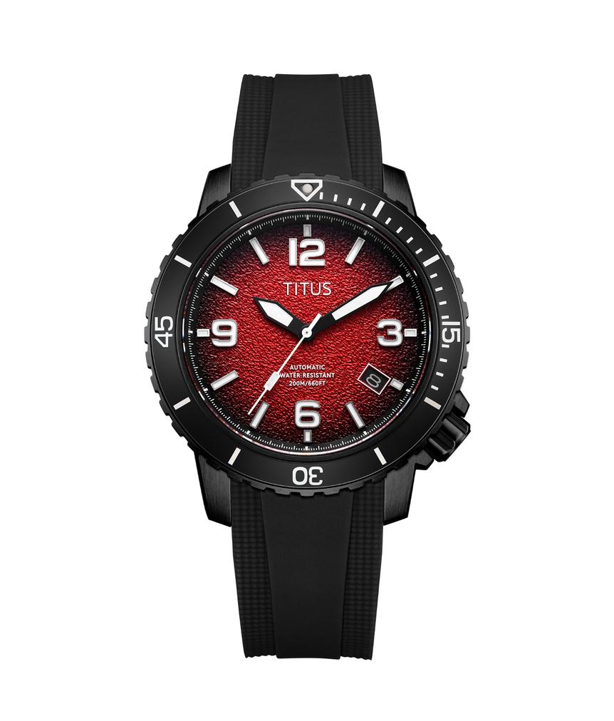 The Cape 3 Hands Date Mechanical Silicone Watch  W06-03341-007