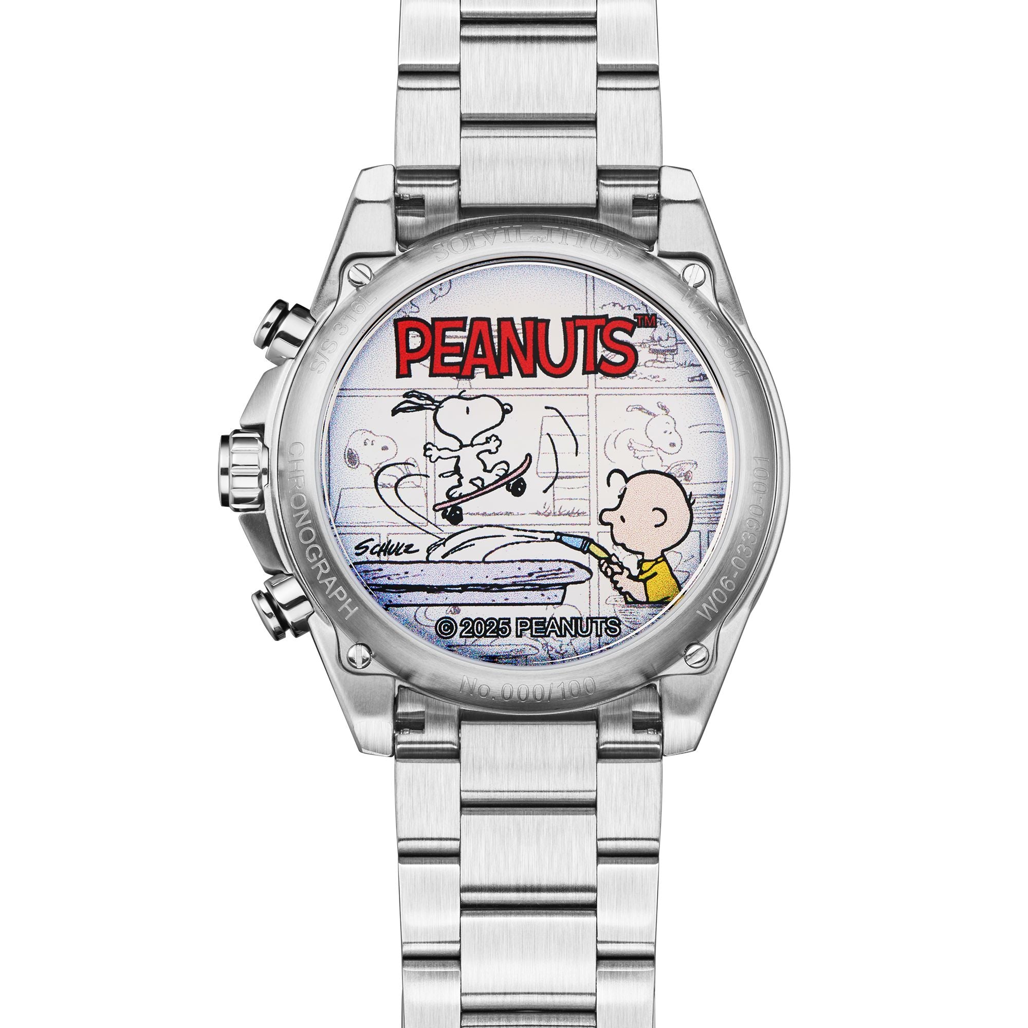 Saber系列《Peanuts 75th Anniversary》限量版計時腕錶（限量100枚） W06-03390-001