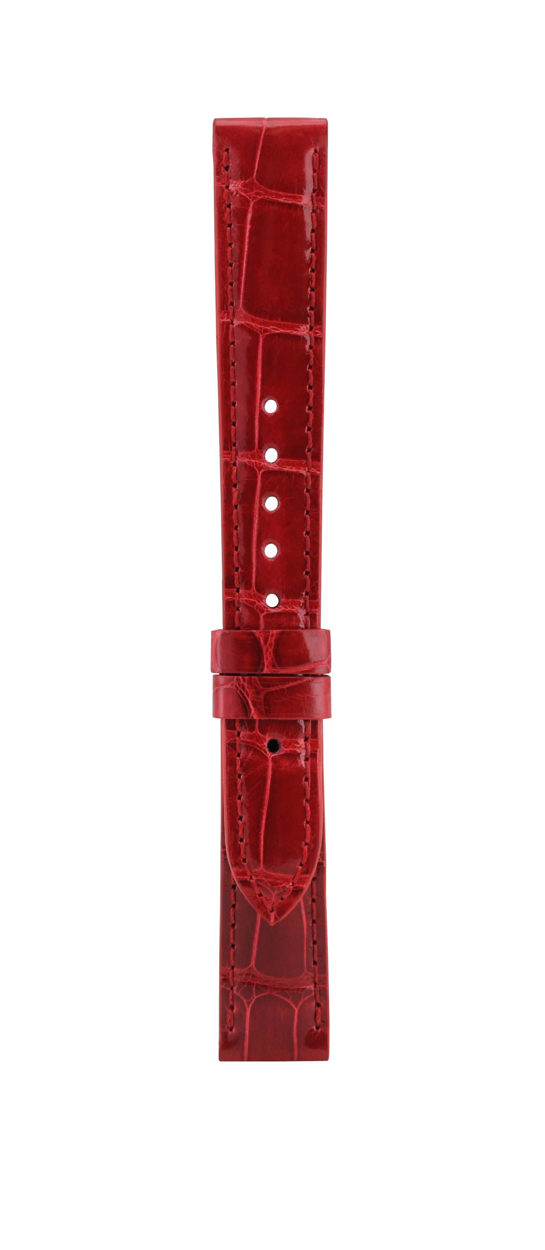 16 mm Red Alligator Leather Watch Strap T06-114-23-071