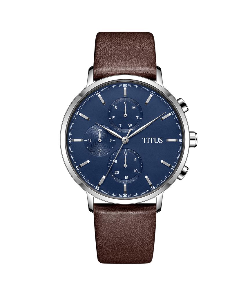 Interlude Multi-Function Quartz Leather Watch W06-03258-002