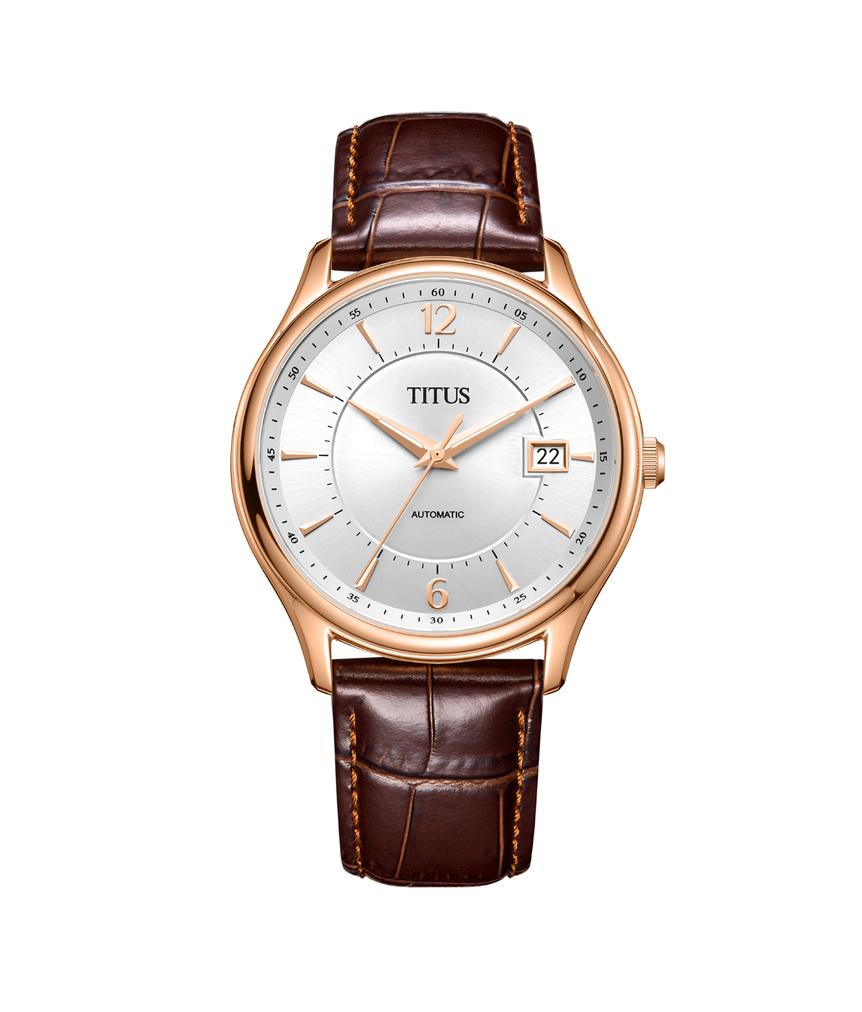 Classic 3 Hands Date Automatic Leather Watch W06-03273-003