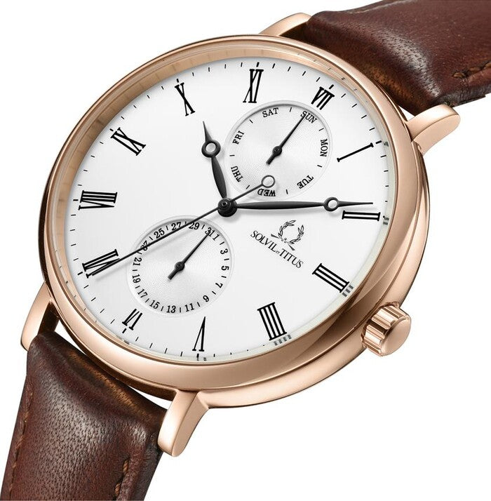 Classicist Multi-Function Quartz Leather Watch W06-03301-002