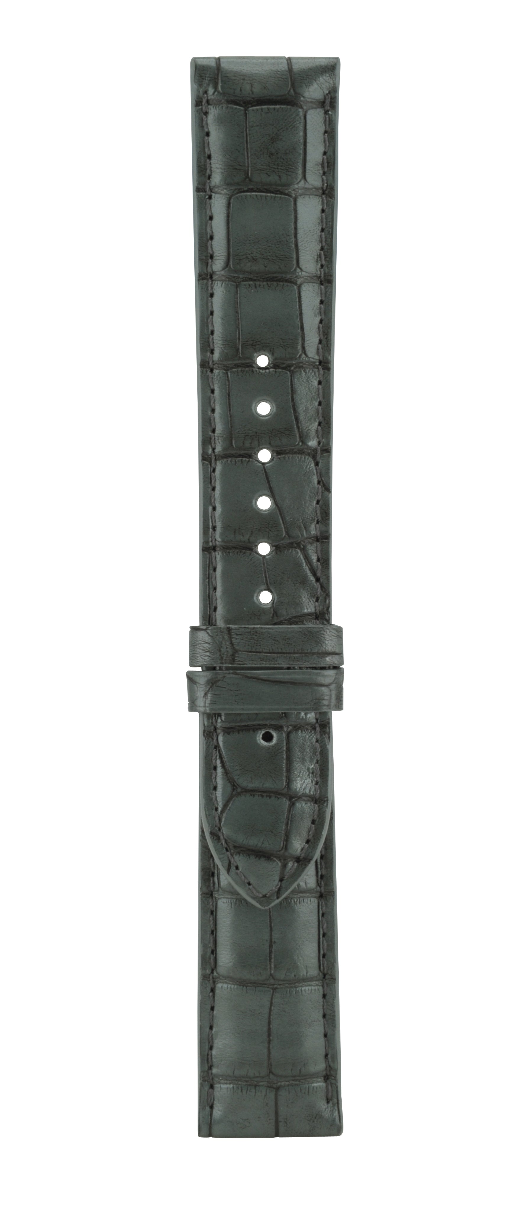 20 mm Charcoal Grey Alligator Leather Watch Strap T06-102-05-071