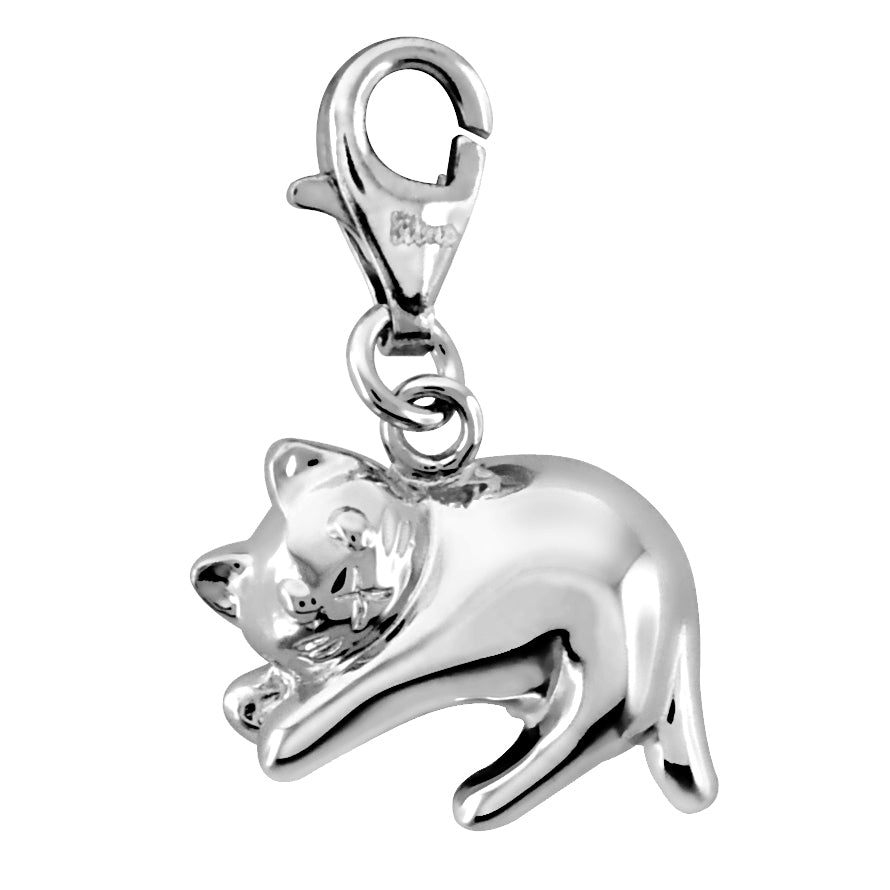 Solvil et Titus 925 Sterling Silver Kitten Charm  J06-0475-01-00