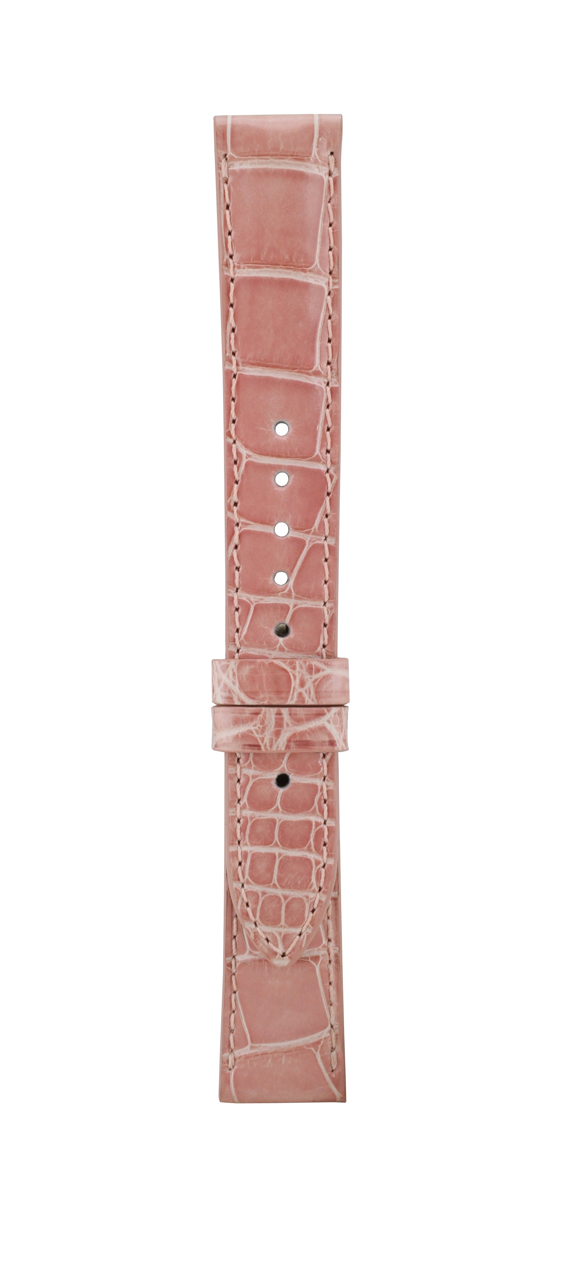 18 mm Light Pink Alligator Leather Watch Strap T06-103-19-071