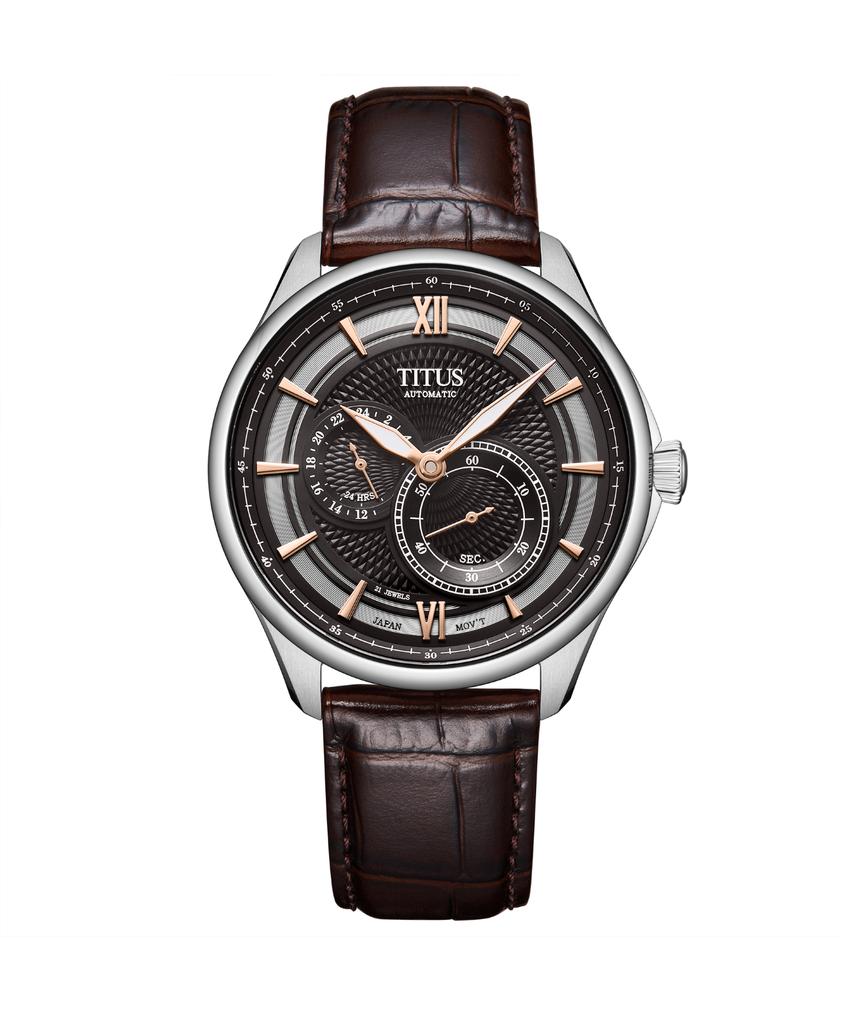 Exquisite Multi-Function Automatic Leather Watch W06-03332-003