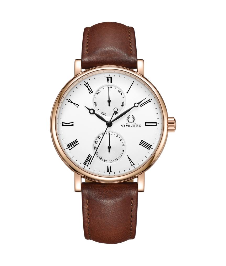 Classicist Multi-Function Quartz Leather Watch  W06-03198-007