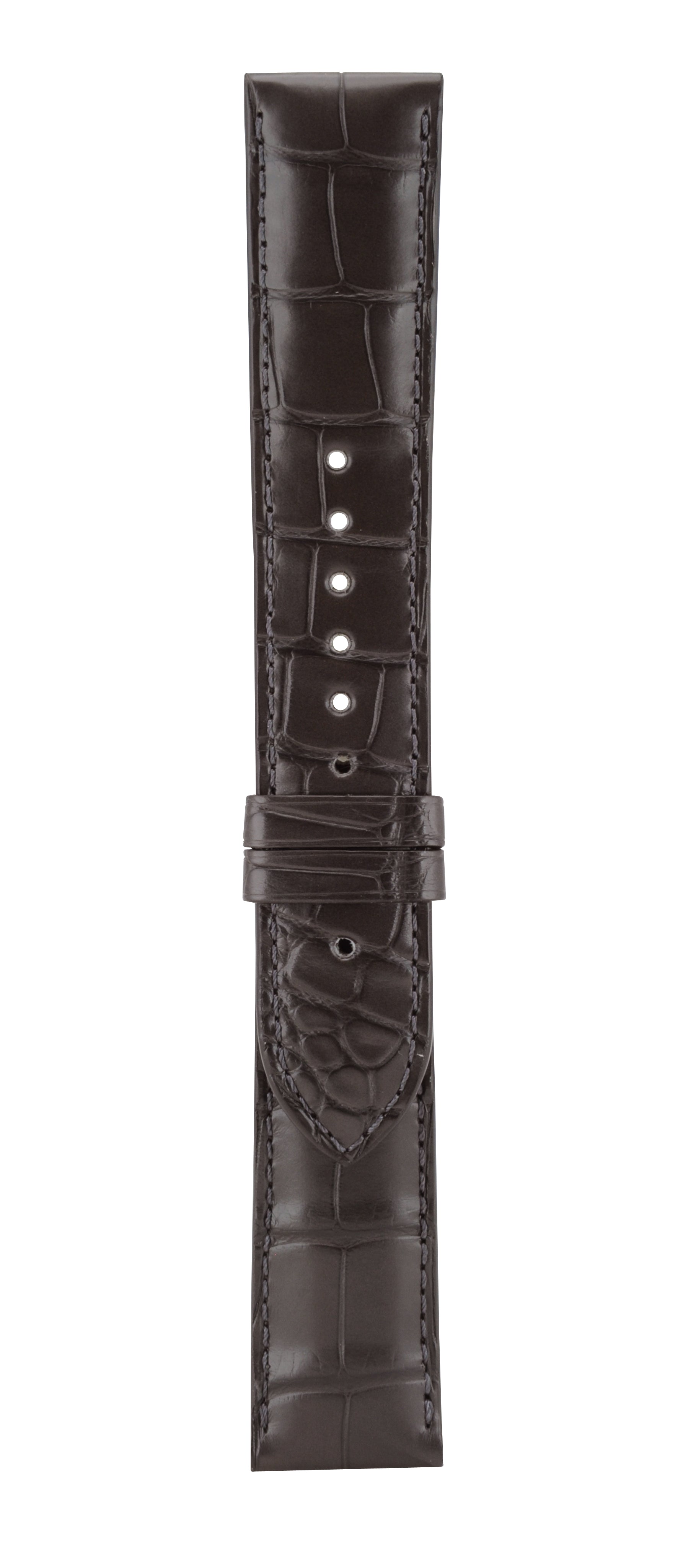 22 mm Grey Alligator Leather Watch Strap T06-101-04-071