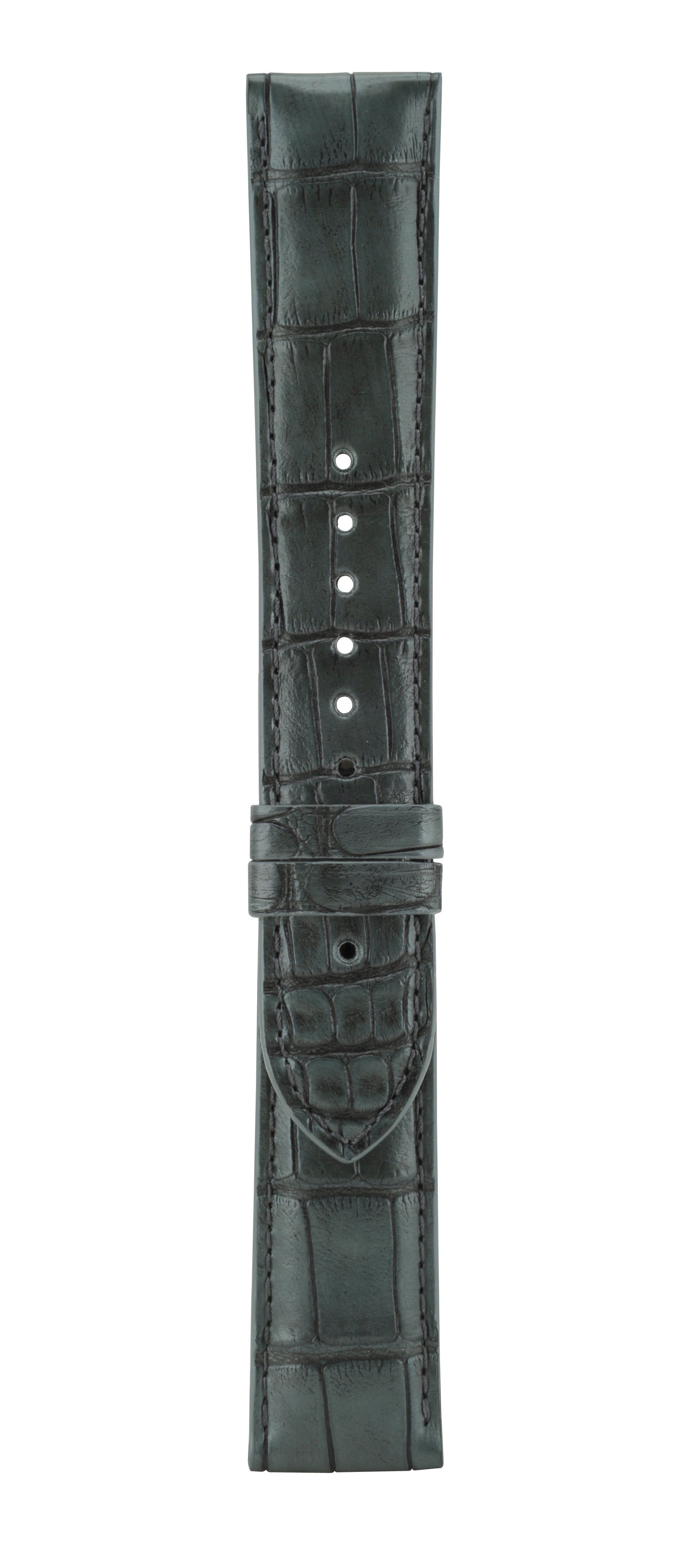 22 mm Charcoal Grey Alligator Leather Watch Strap T06-101-05-071