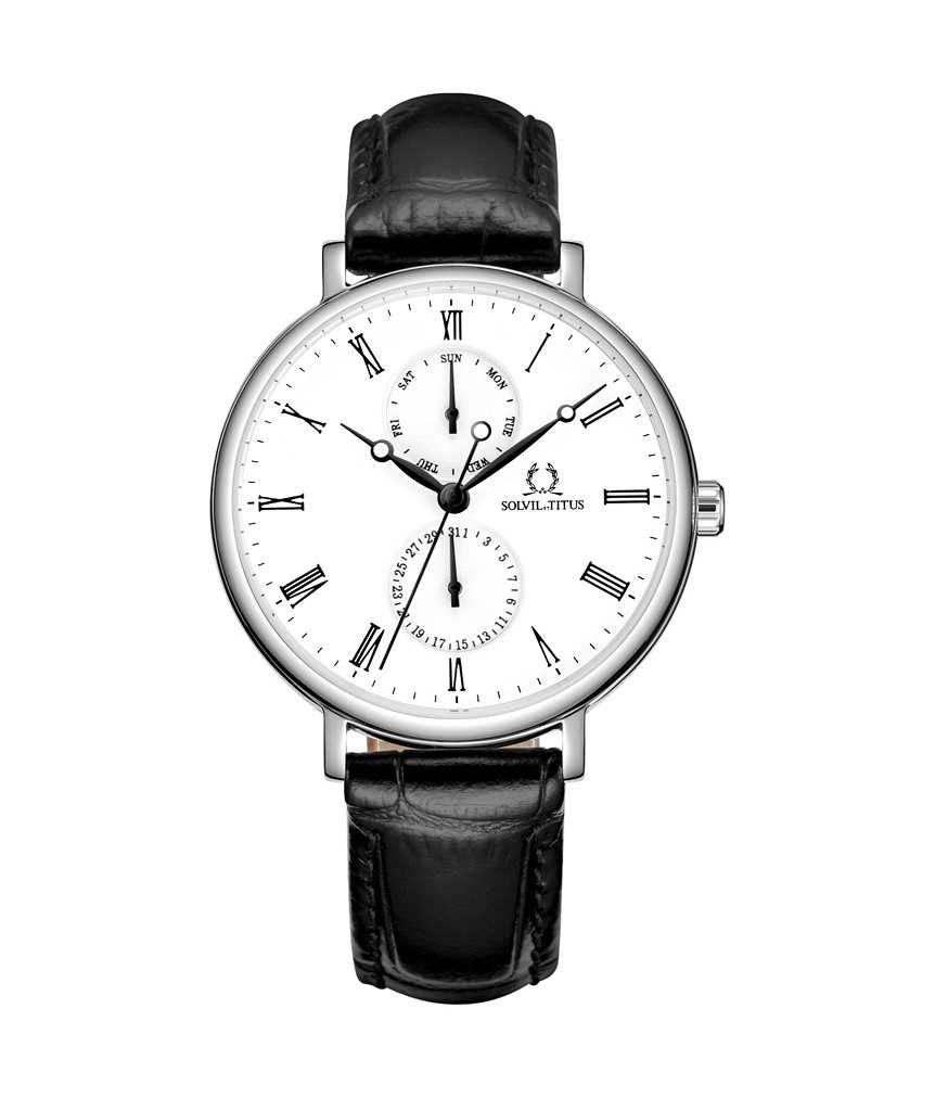 Classicist Multi-Function Quartz Leather Watch W06-03022-001