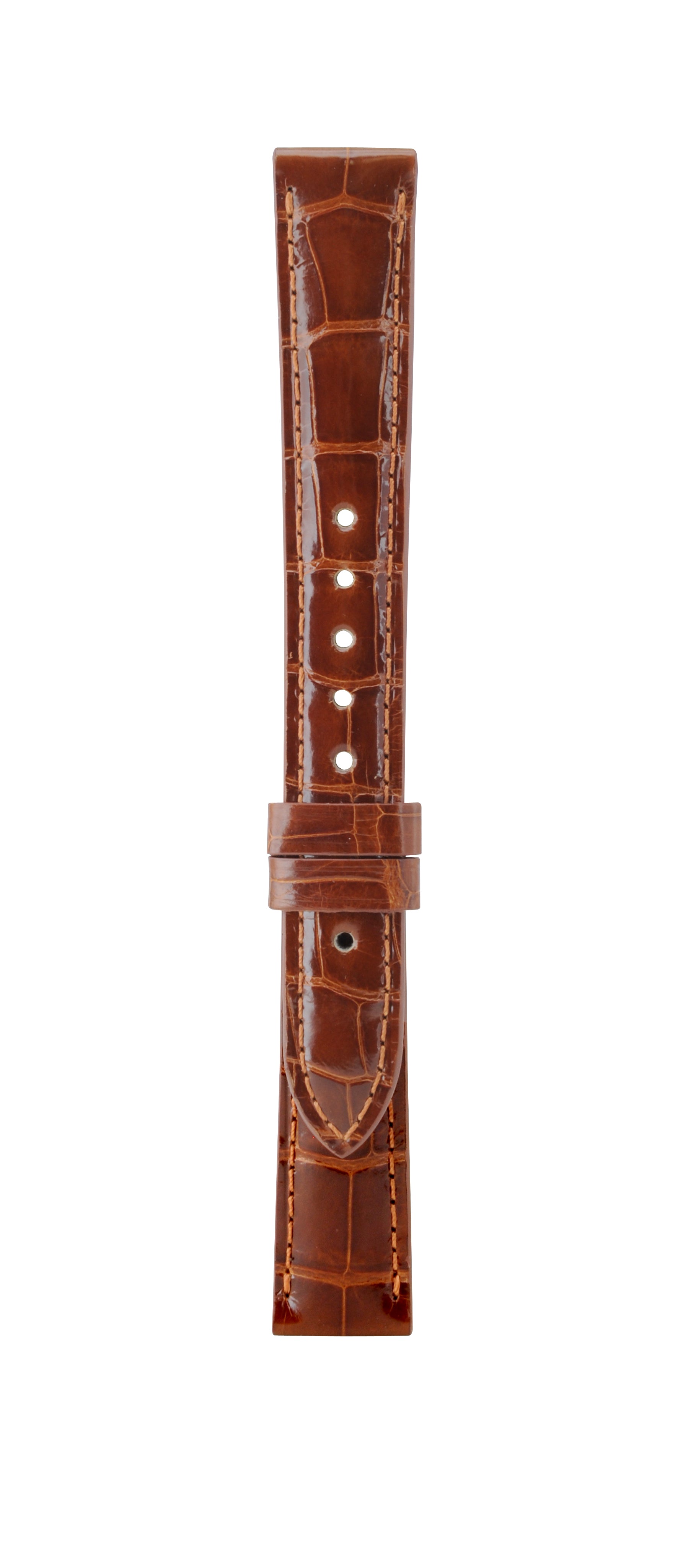 16 mm Brown Alligator Leather Watch Strap T06-114-11-071