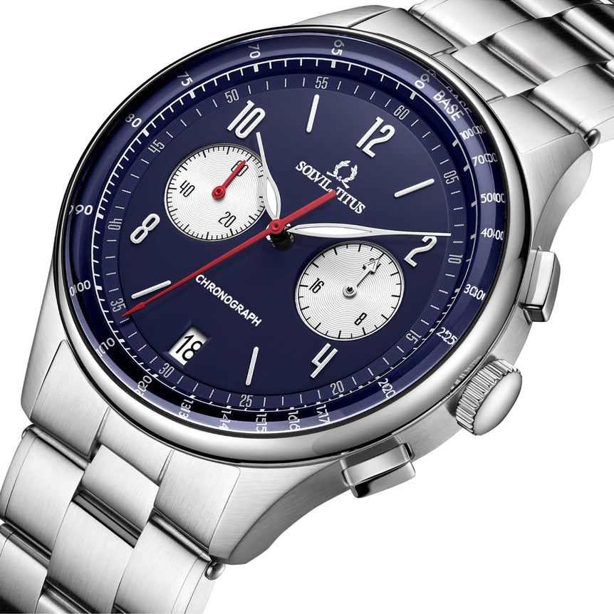 Modernist Chronograph Quartz Stainless Steel Watch W06-03276-002