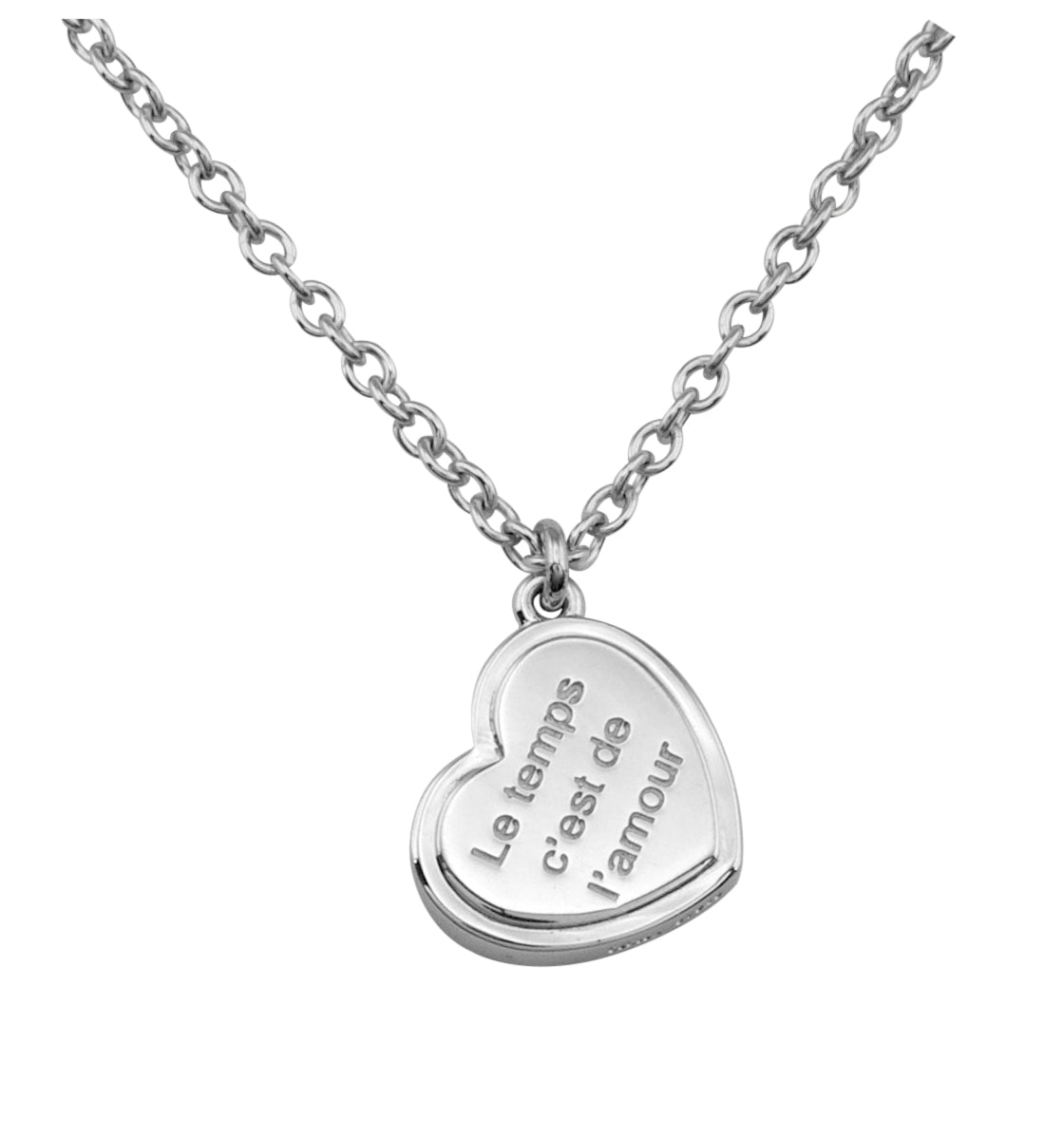 Solvil et Titus Heart Necklace, Sterling Silver J06-0101-01-18