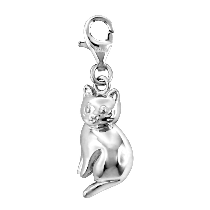 Solvil et Titus 925 Sterling Silver Kitten Charm  J06-0455-01-00