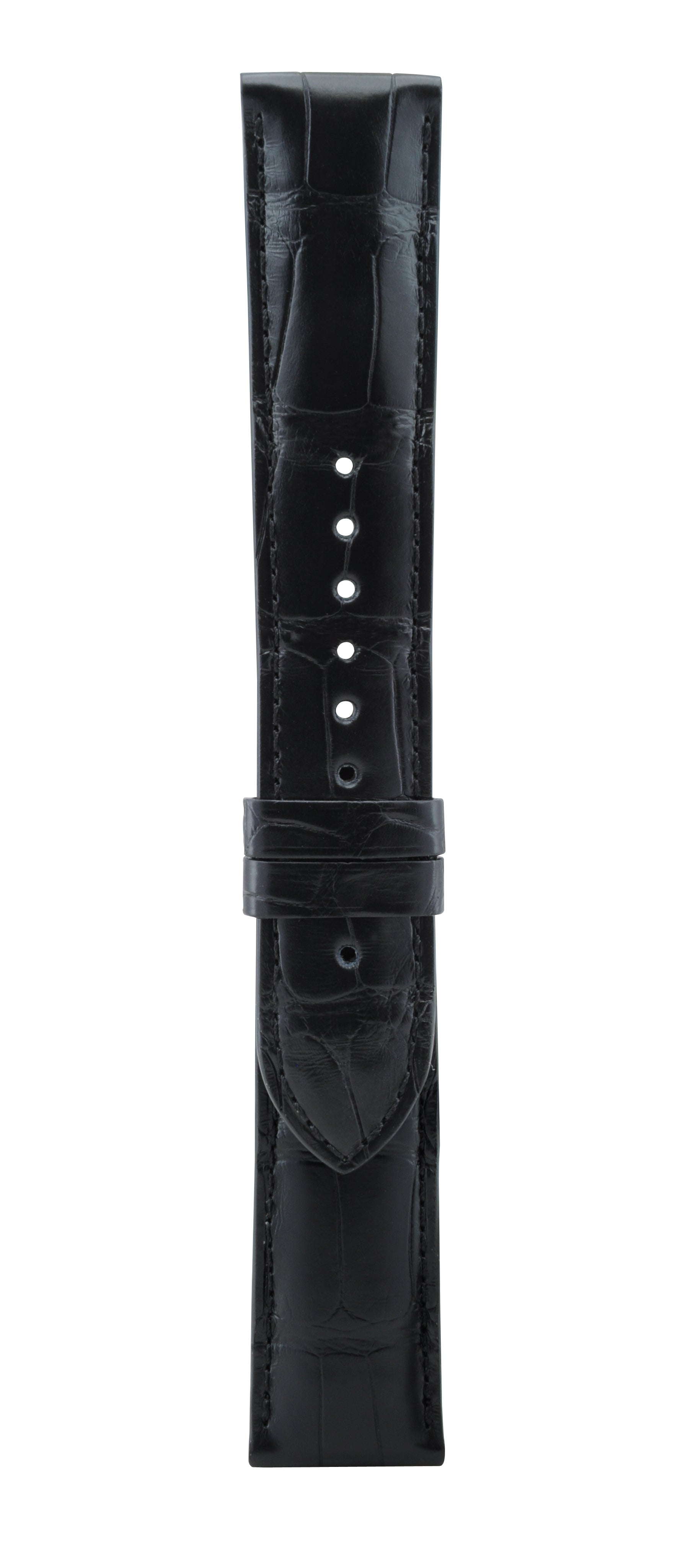 22 mm Black Alligator Leather Watch Strap T06-101-03-071