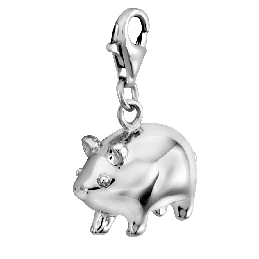 Solvil et Titus 925 Sterling Silver Piggy Charm  J06-0715-01-00