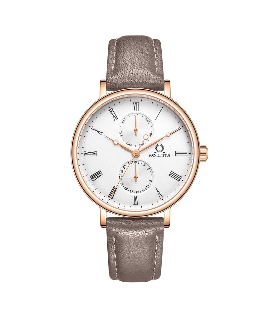 Classicist Multi-Function Quartz Leather Watch W06-03199-008