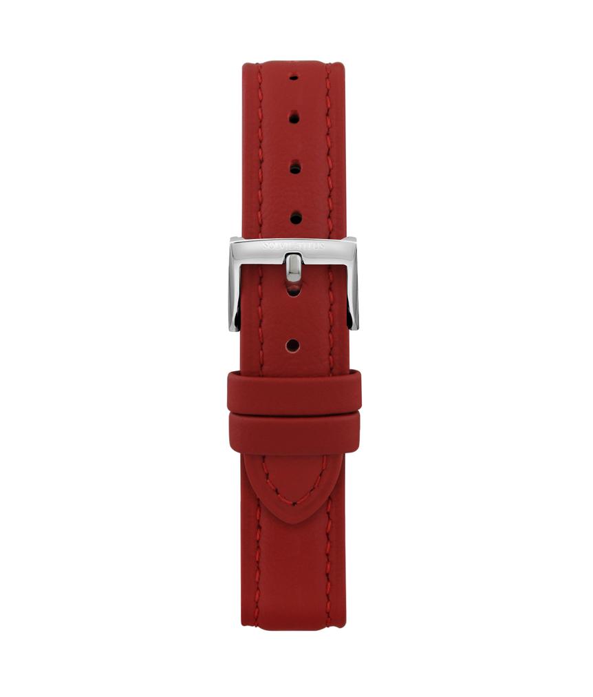 16 mm Red Smooth Leather Watch Strap T06-14G-24-091