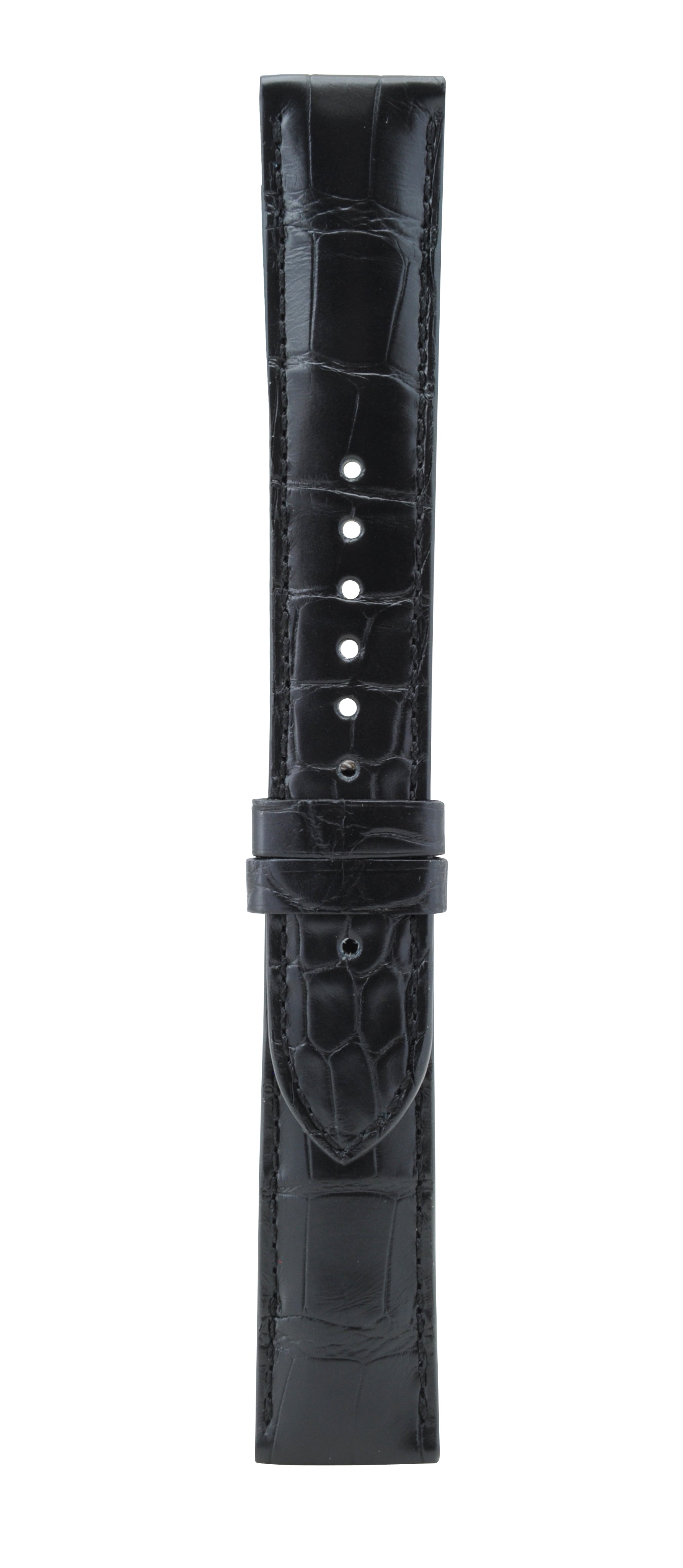 20 mm Black Alligator Leather Watch Strap T06-102-03-071