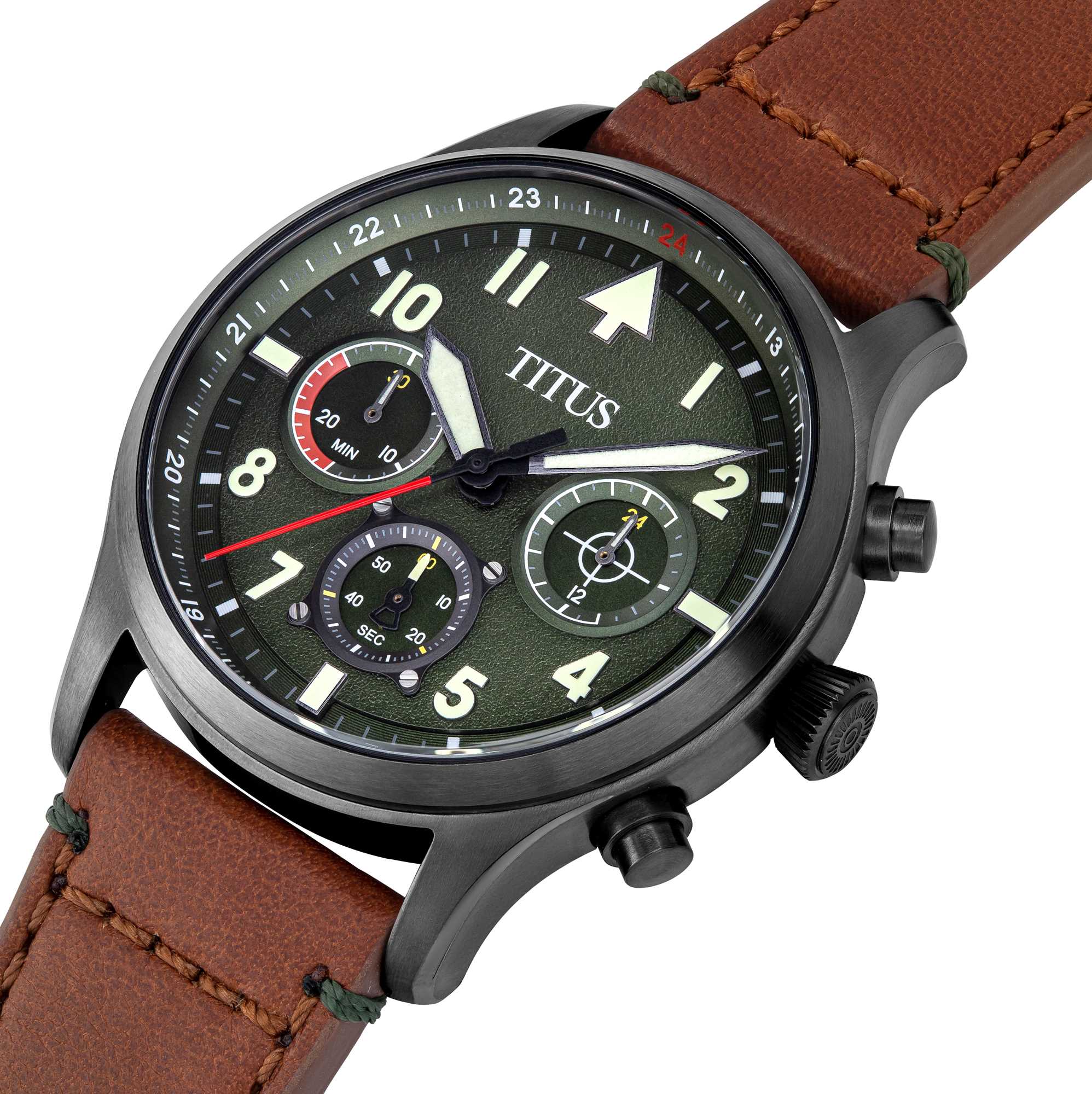 Modernist Chronograph Quartz Leather Watch W06-03249-004