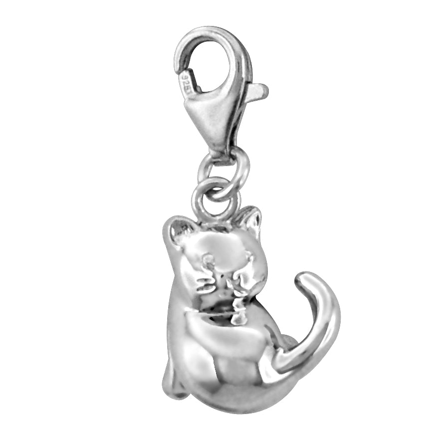 Solvil et Titus 925 Sterling Silver Kitten Charm  J06-0465-01-00