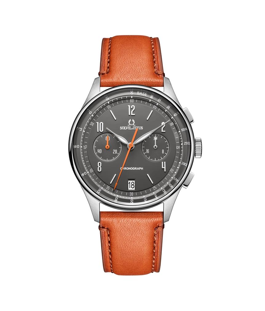 Modernist Chronograph Quartz Leather Watch W06-03276-007