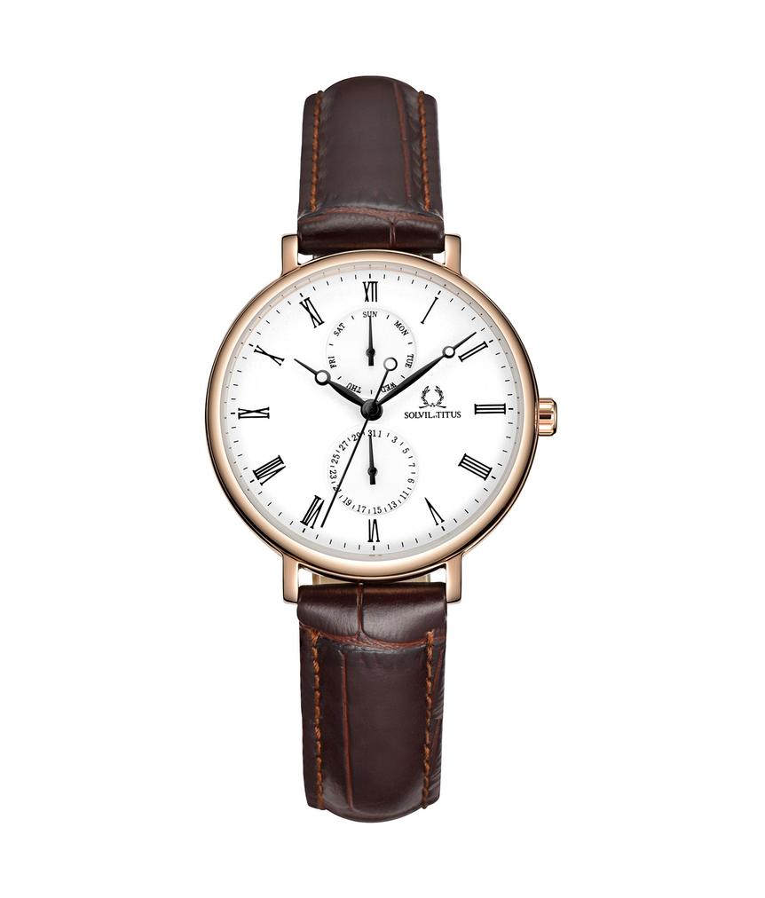 Classicist Multi-Function Quartz Leather Watch  W06-03199-002