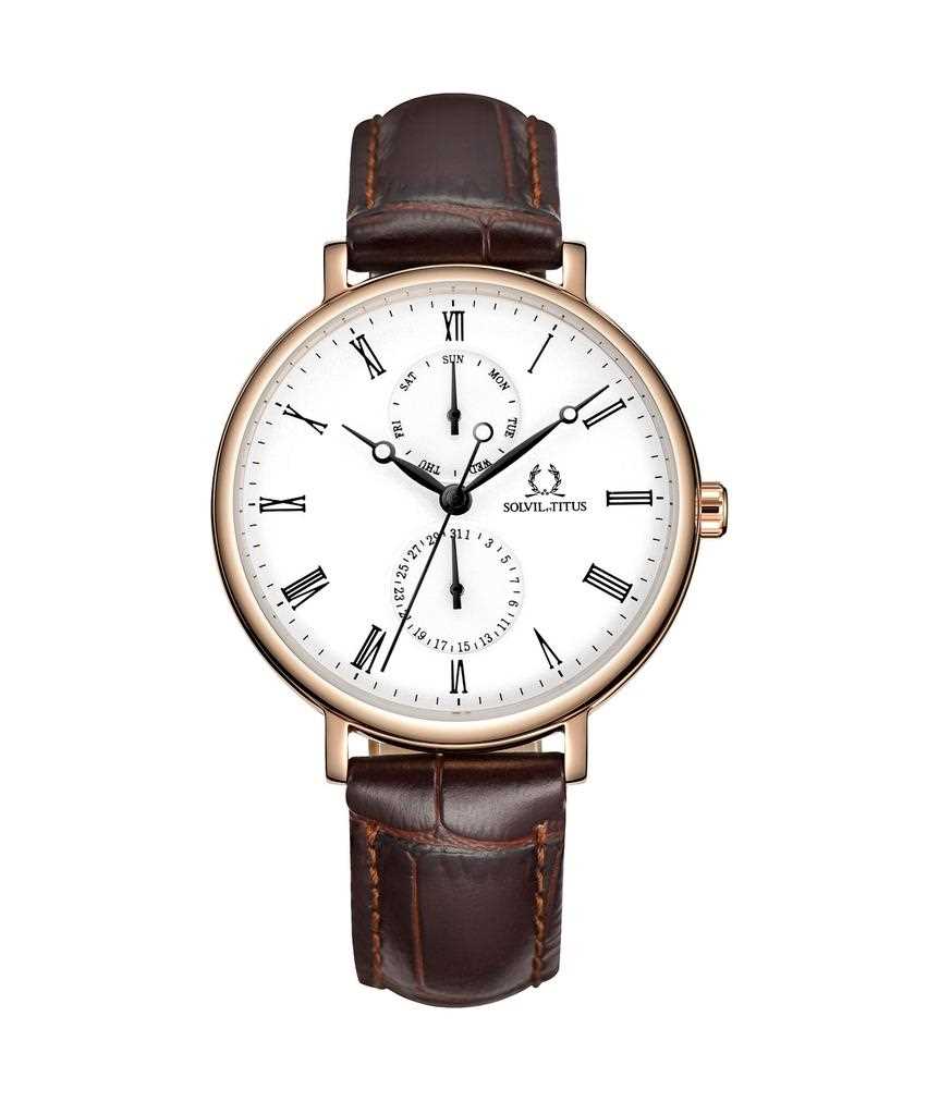 Classicist Multi-Function Quartz Leather Watch W06-03301-001