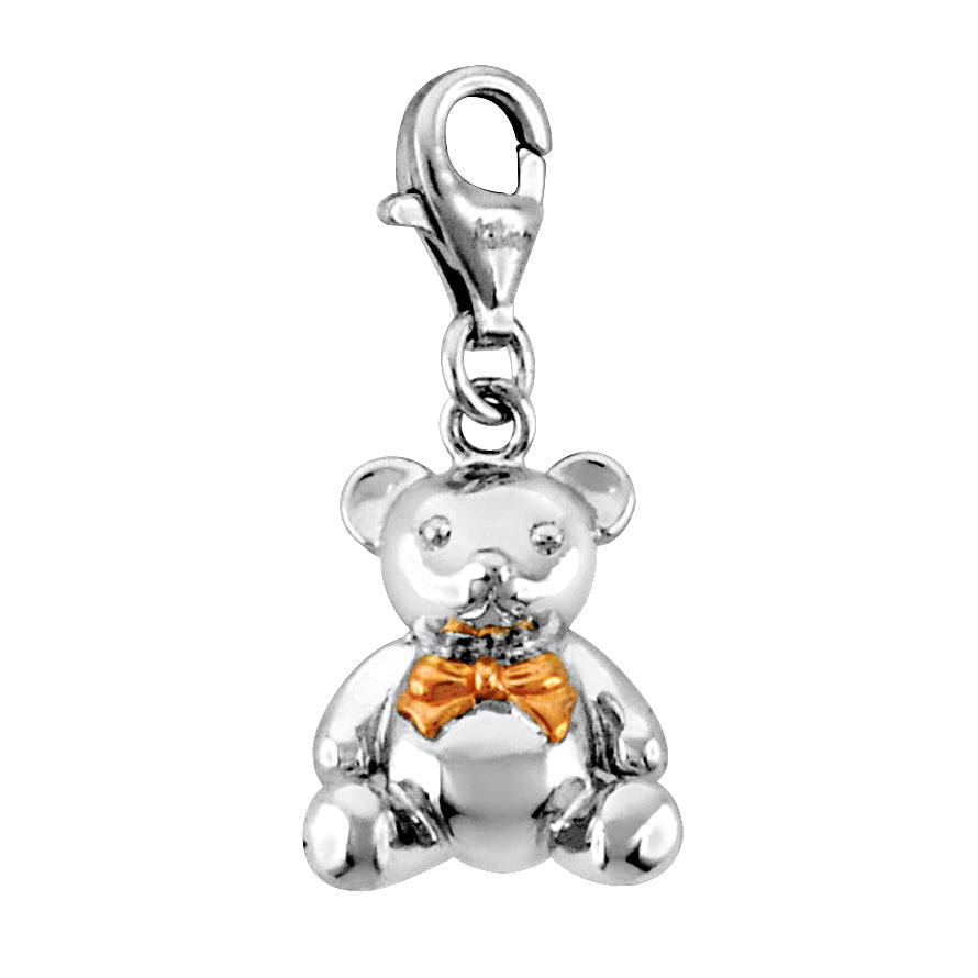 Solvil et Titus 925 Sterling Silver Teddy Bear Charm  J06-0765-00-00