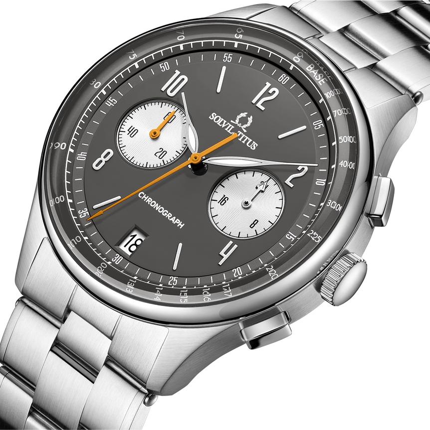 Modernist Chronograph Quartz Stainless Steel Watch W06-03276-004