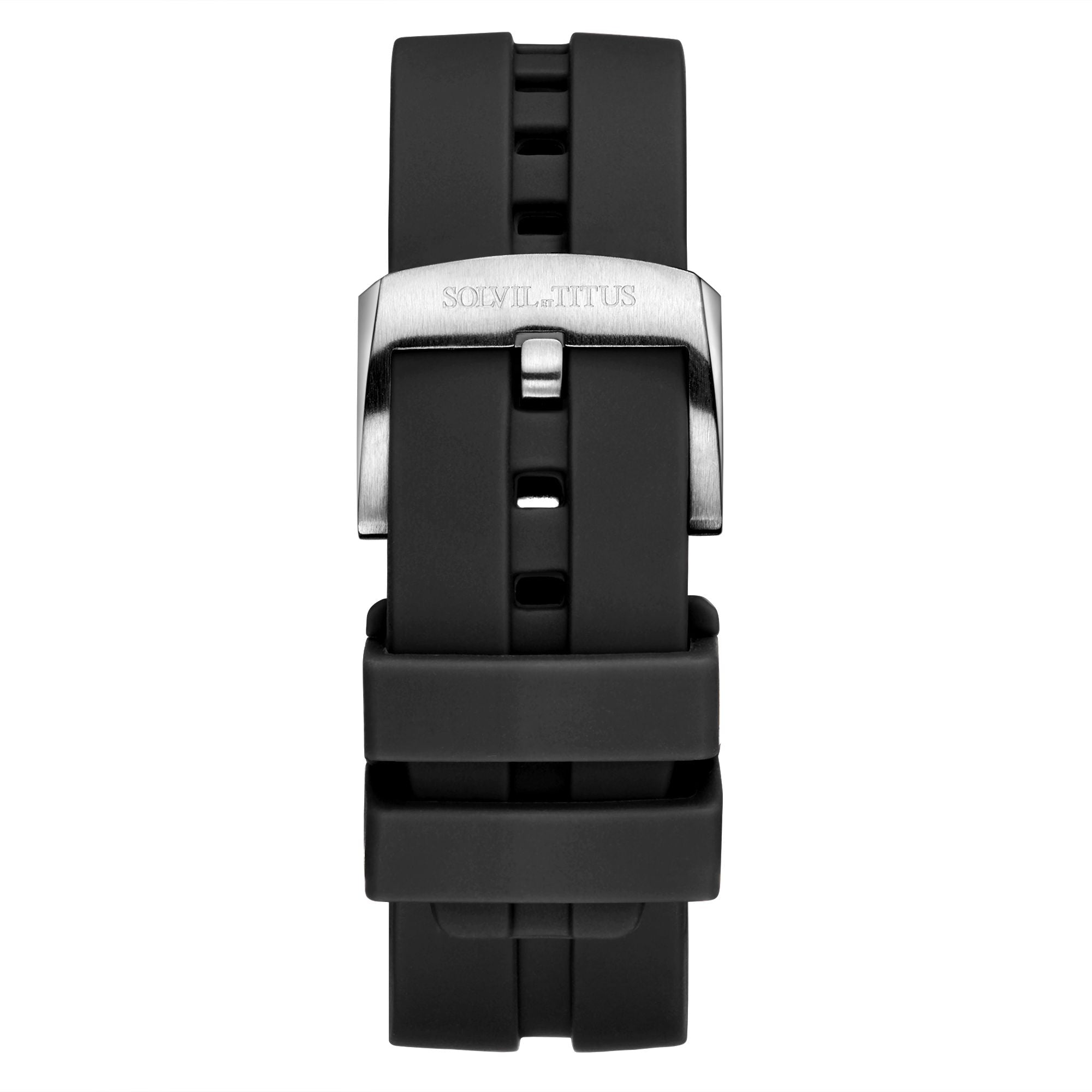 22mm Black PU Watch Strap T06-01E-03-191