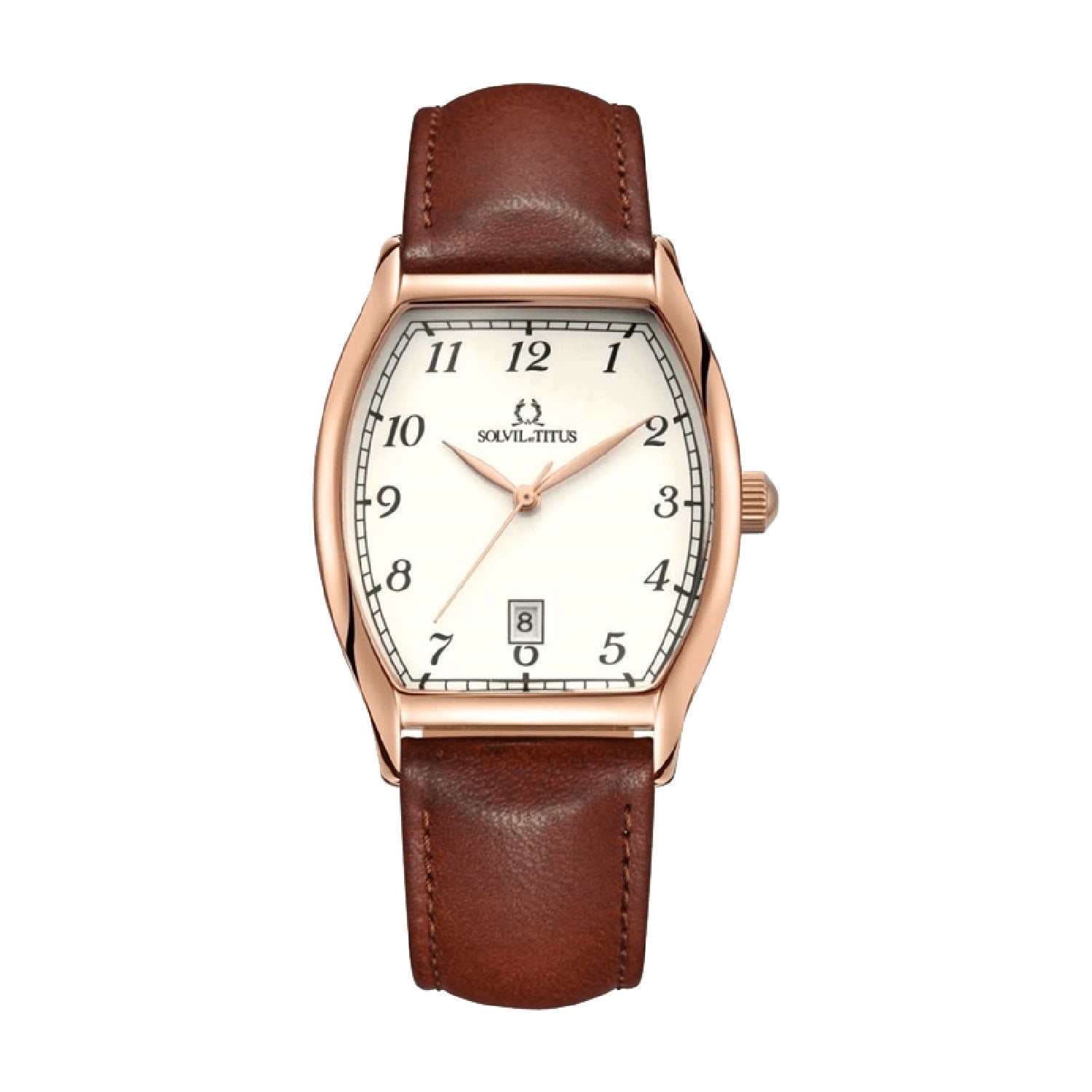 Barista 3 Hands Date Quartz Leather Watch W06-02824-007