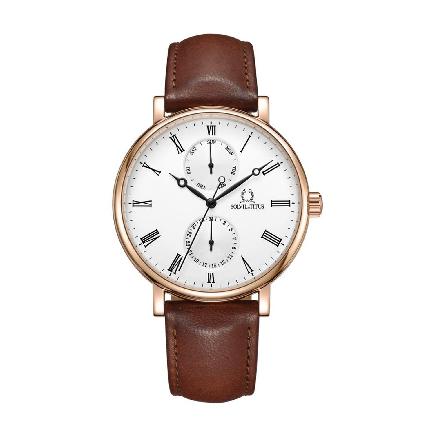 Classicist Multi-Function Quartz Leather Watch W06-03300-002