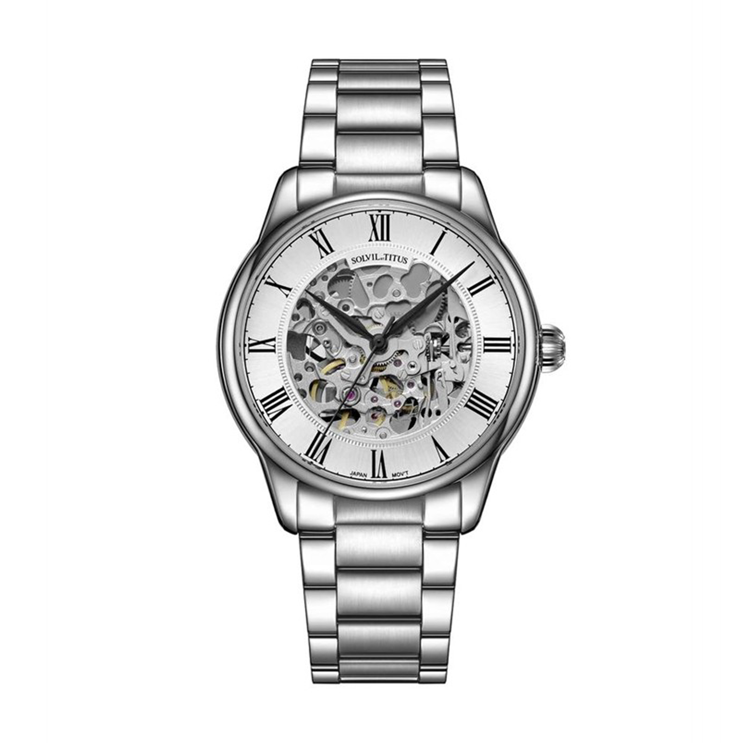 Classic 3 Hands Mechanical Stainless Steel Watch W06-03234-001