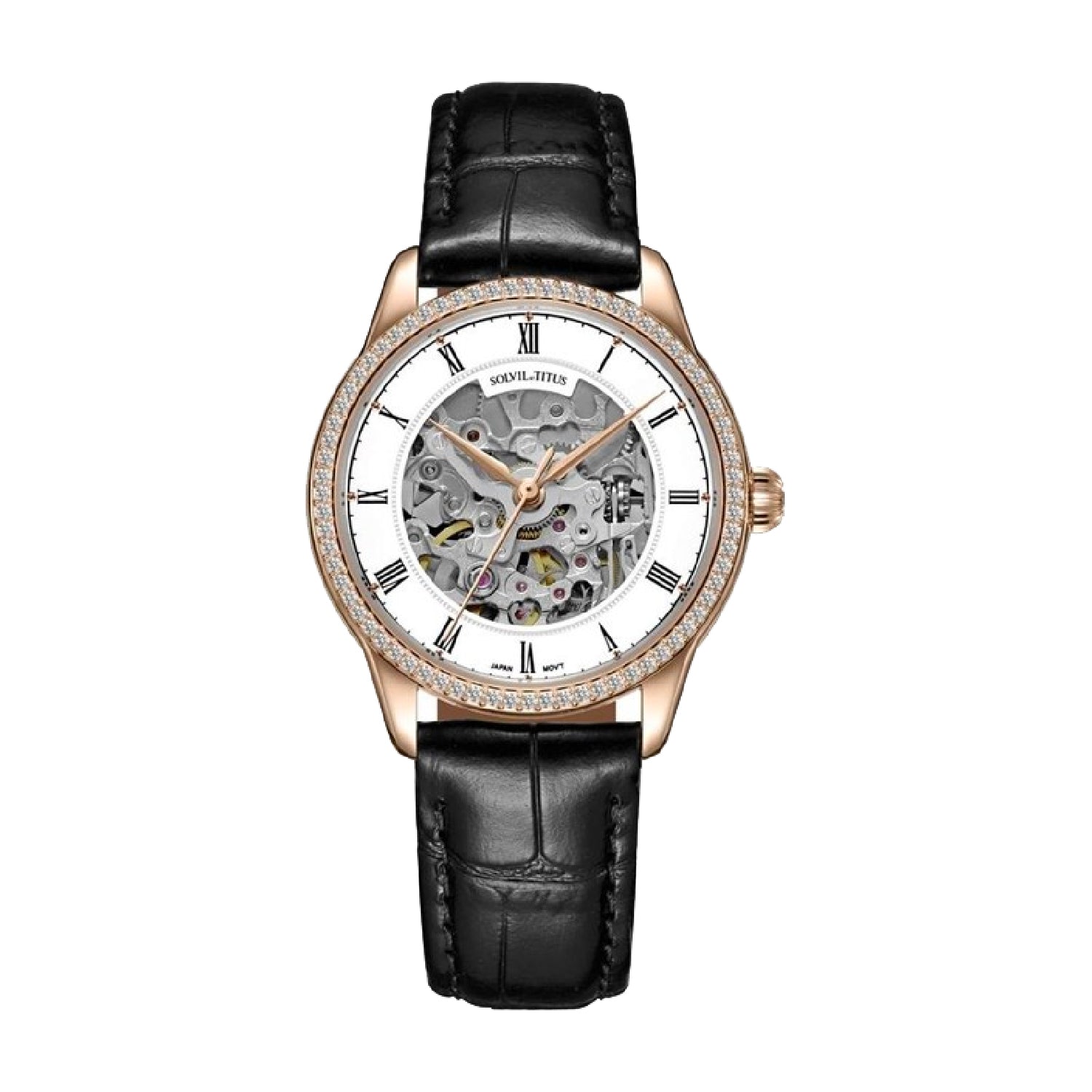 Enlight 3 Hands Mechanical Leather Watch W06-03235-003