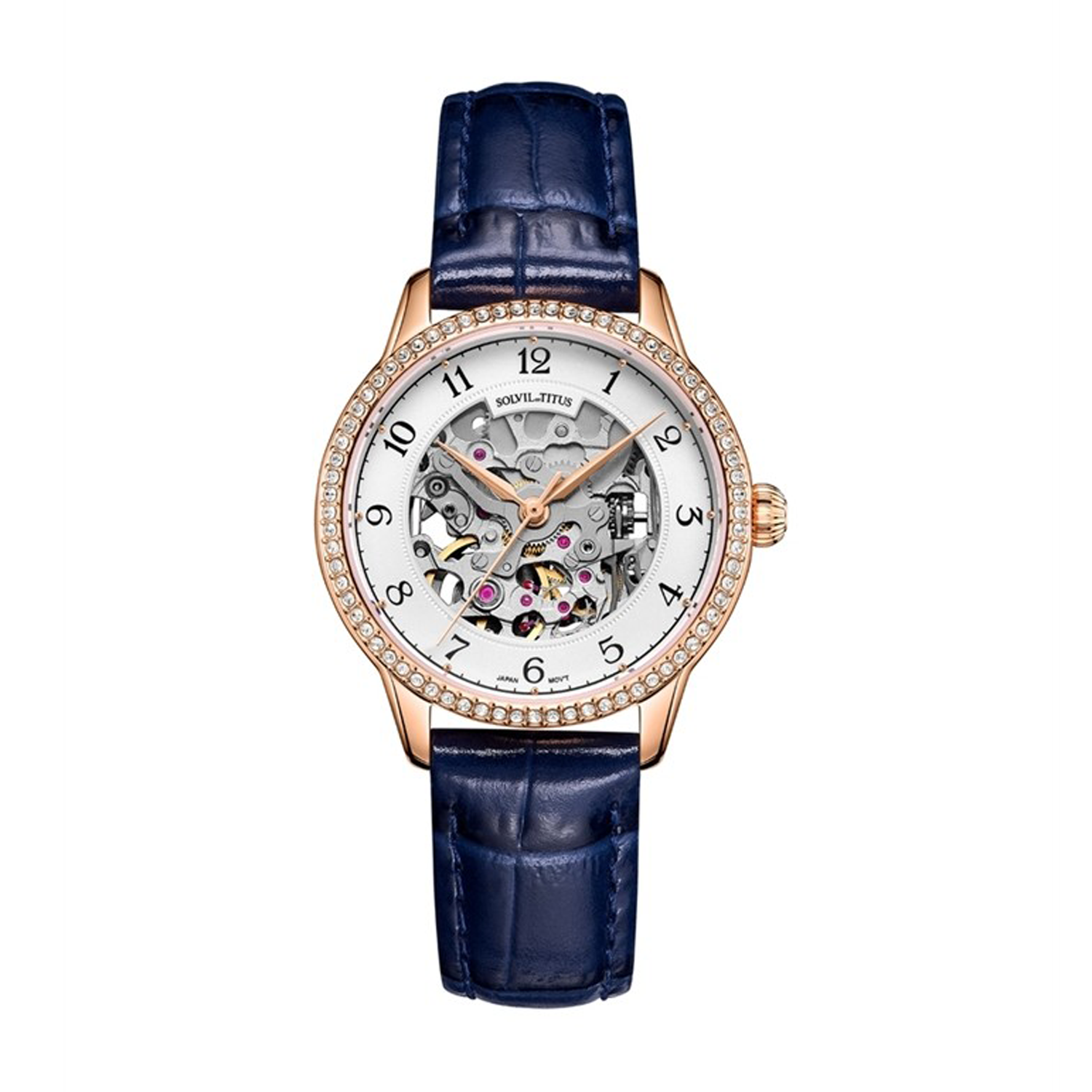 Classic 3 Hands Mechanical Leather Watch W06-03235-007