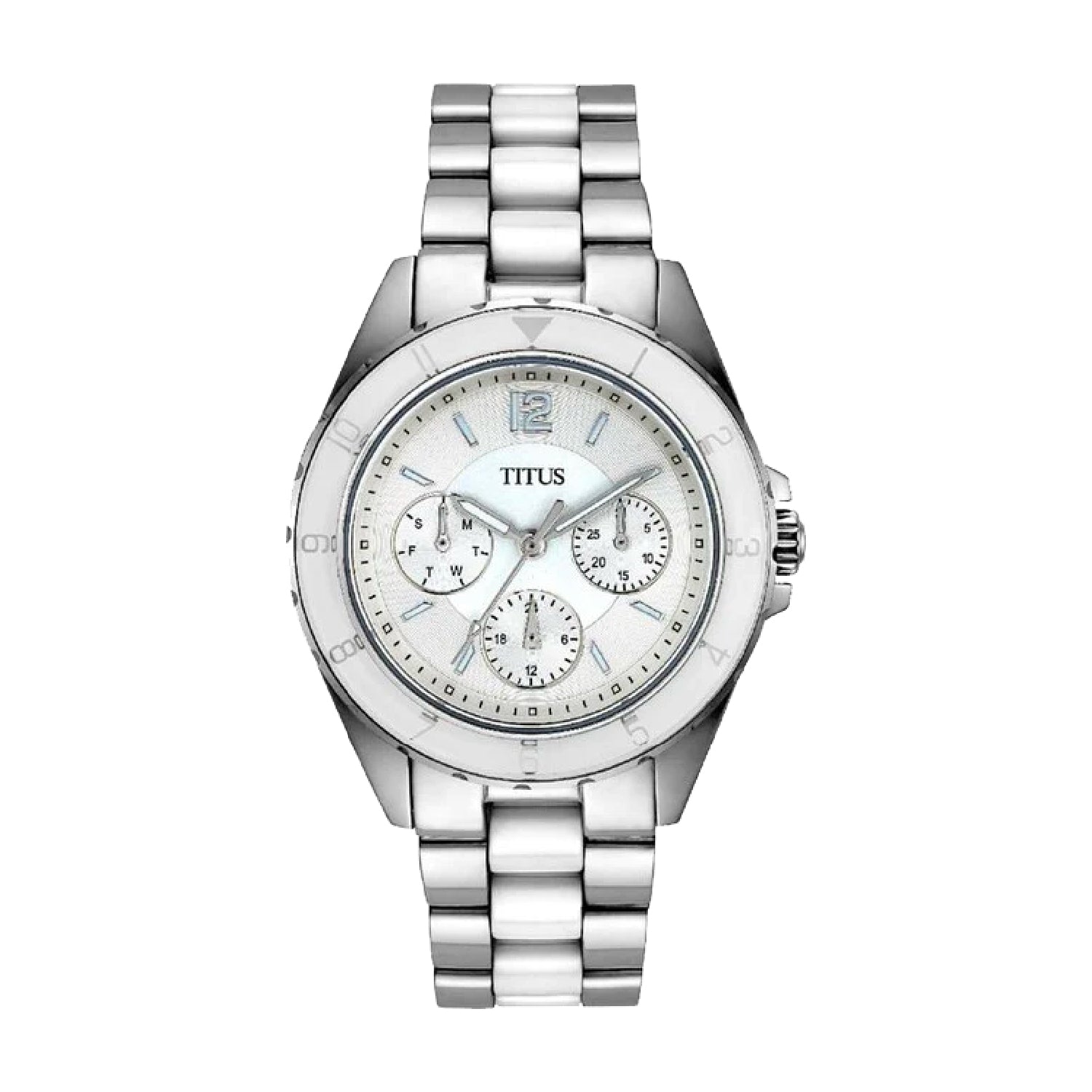 Perse Multi-Function Quartz Stainless Steel with Ceramic Watch W06-03248-001