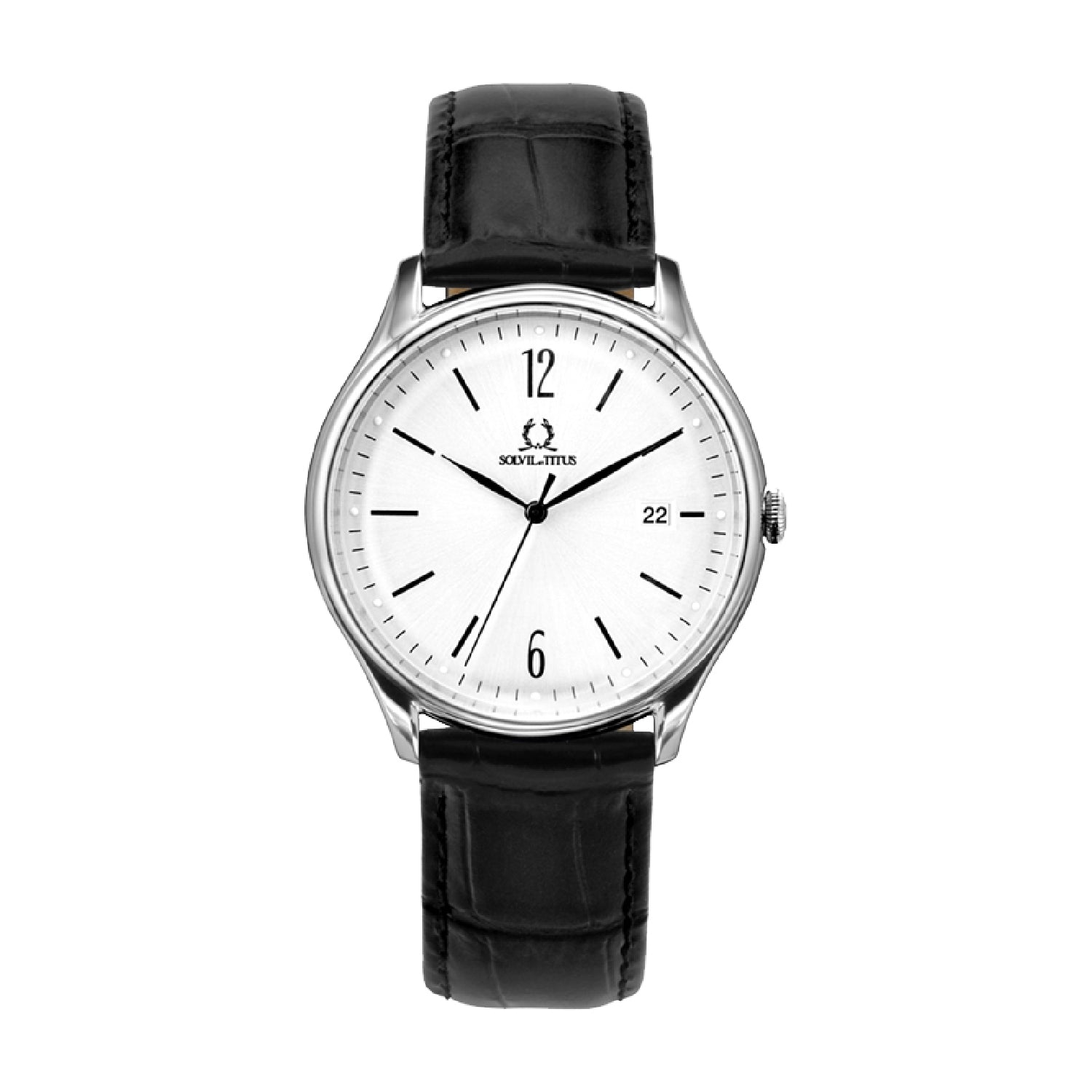 Classicist 3 Hands Date Quartz Leather Watch W06-03252-001