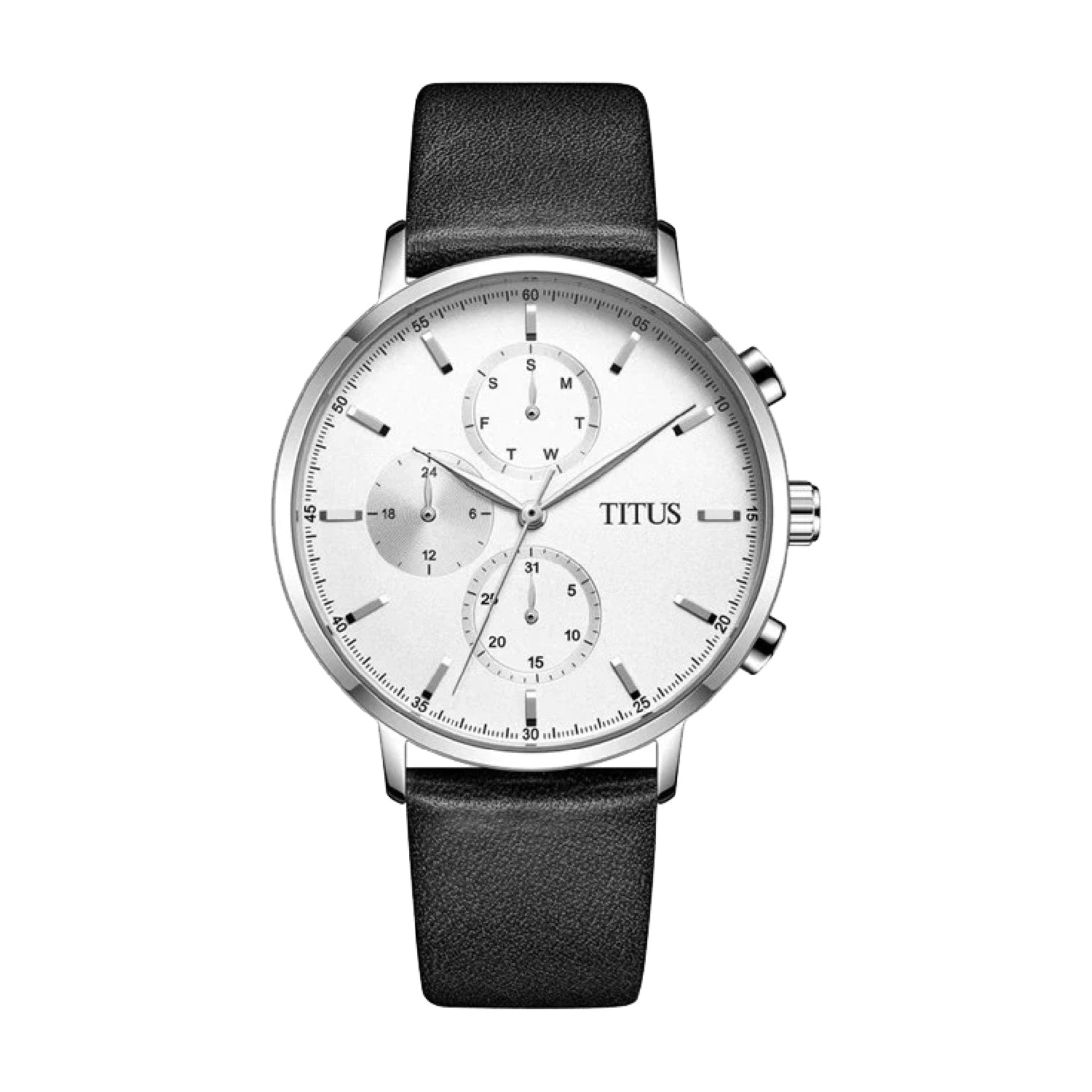 Interlude Multi-Function Quartz Leather Watch W06-03258-001