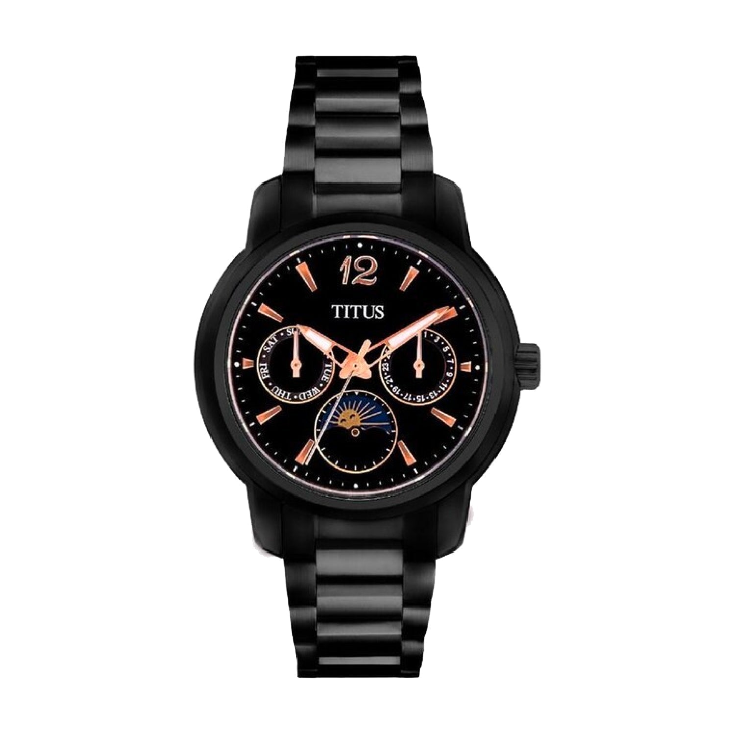 Devot Multi-Function with Day Night Indicator Quartz Stainless Steel Watch W06-03262-004