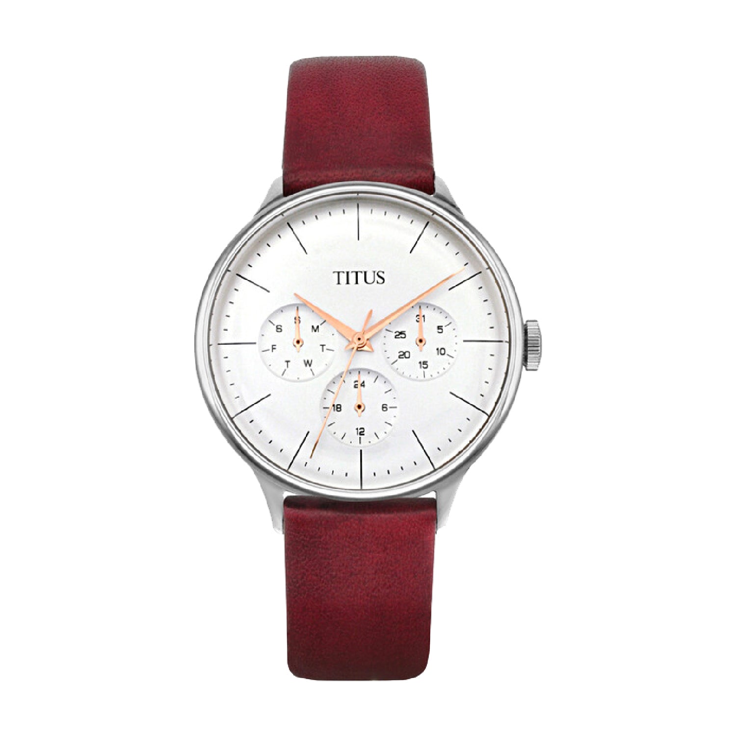 Interlude Multi-Function Quartz Leather Watch W06-03264-004