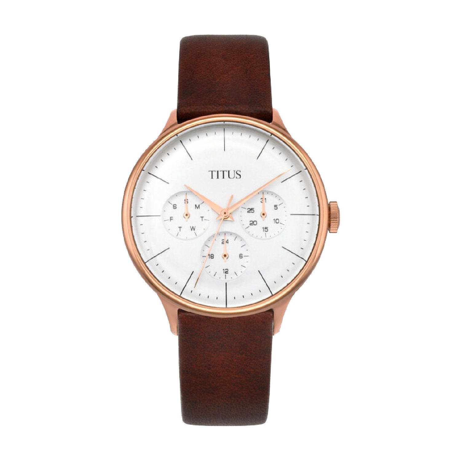 Interlude Multi-Function Quartz Leather Women Watch W06-03264-005