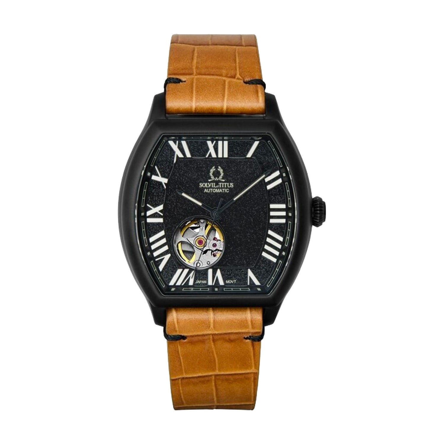 Barrique 3 Hands Mechanical Leather Watch W06-03268-005