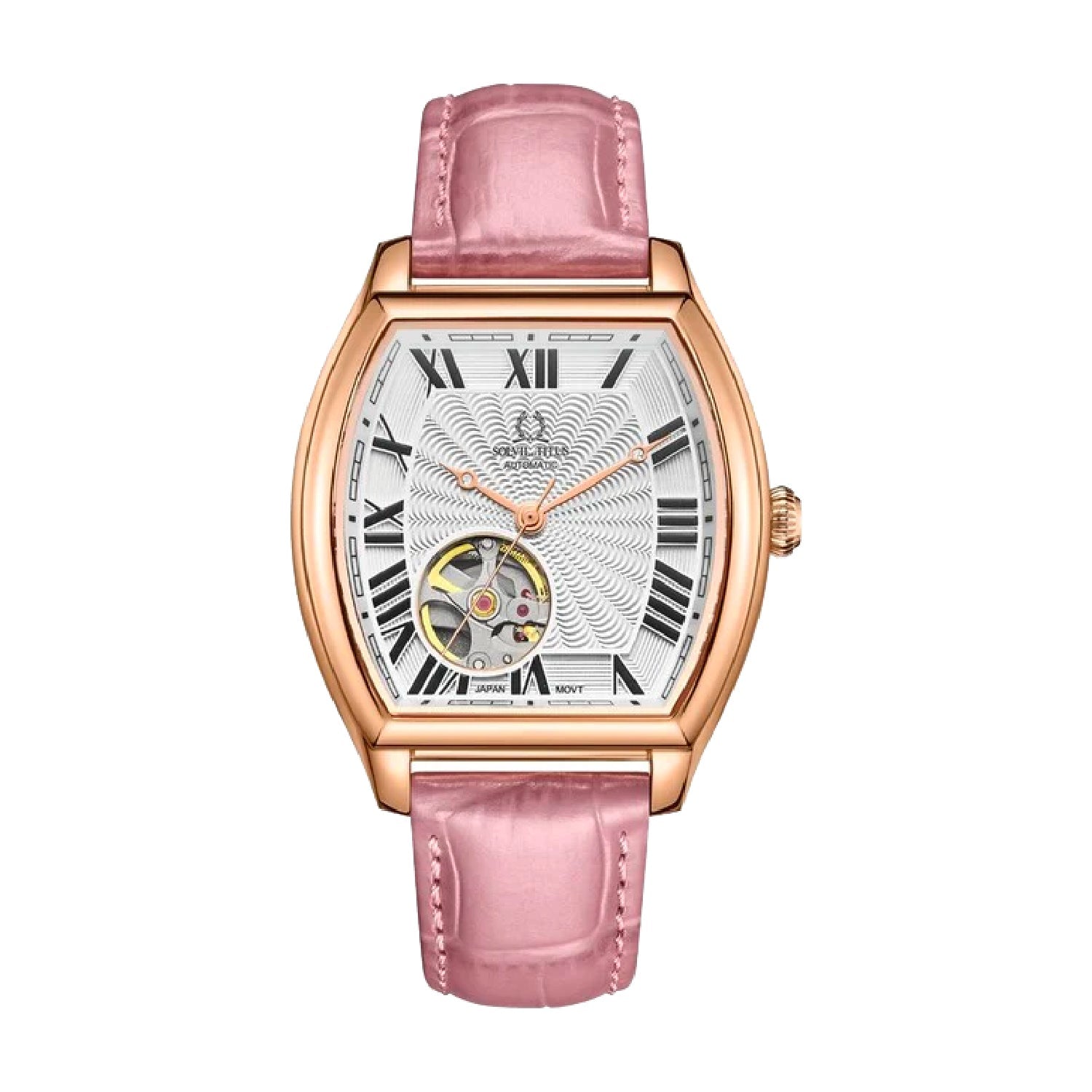 Barrique 3 Hands Mechanical Leather Women Watch W06-03269-005